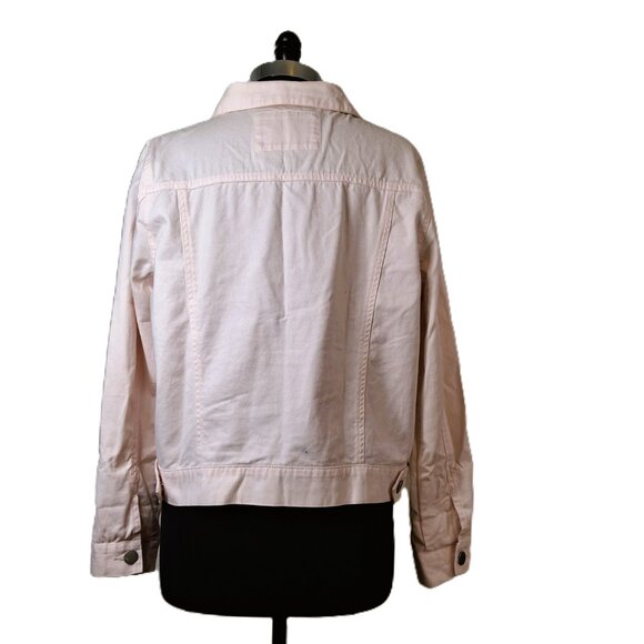 Womens Forever 21 Oversized Utility Jacket Sz XL Ballerina Pink Casual Classic - Picture 2 of 11